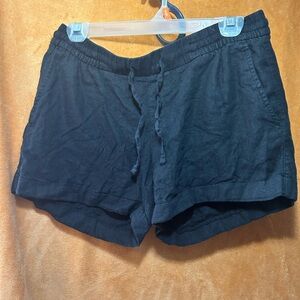 Old Navy black linen shorts